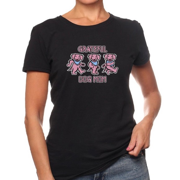 Women’s Grateful Dog Mom Tee Dog Lover Gift - Picture 1 of 2